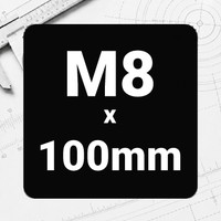 M8 x 100mm