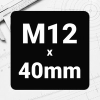 M12 x 40mm