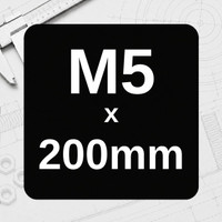M5 x 200mm