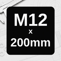 M12 x 200mm