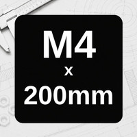M4 x 200mm