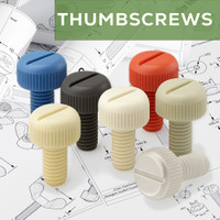 Slotted Knurled Thumb Screws