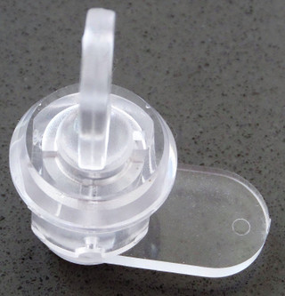 Acrylic Plastic Cam lock Latch Lock Display Cabinet Lock & Key - Perspex Plastic