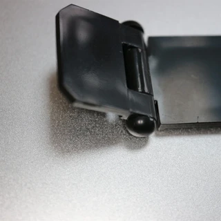 2x Black Acrylic Hasp & Staple Set 60 mm, Plastic Latch, Terrarium, Aquarium