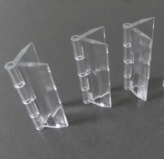 Pack of 3 Transparent Clear Plastic Acrylic 64mm Continuous Piano Hinge Hinges