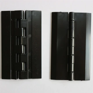 2x BLACK Acrylic Hinges 75mm x 45mm BLACK Hinges, Continuous Acrylic Piano Hinge
