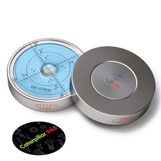 Magnetic Metal 60 mm Diameter Bullseye Spirit Bubble Level, Round, Blue