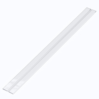 4x Clear 500 mm Acrylic / PC Low Profile Flexible Living Hinges, Continuous