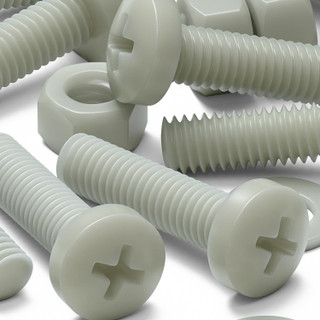 50x Glass Filled Nylon Pan Head Machine Screws M5 x 20 mm, Nuts & Washers