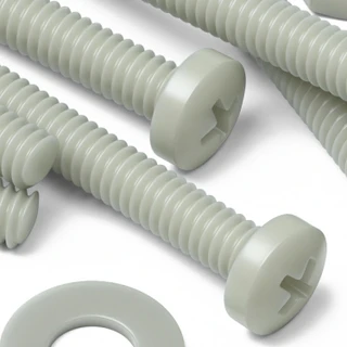 50x Glass Filled Nylon Pan Head Machine Screws M2 x 16 mm, Nuts & Washers