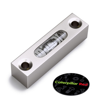 Metal Precision Level Glass Vial, Spirit Bubble Level, 58 mm, MGV-581514-CS