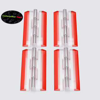 4x cerniere a nastro trasparenti in acrilico 100 mm, autoadesive
