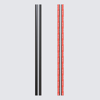 2x 500 mm Black Acrylic Flexible Hinges, Self-Adhesive, No Glue Required