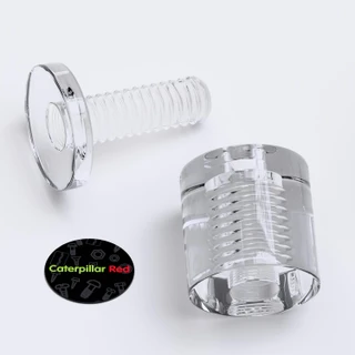 4x Clear Acrylic Standoffs 19 x 19 mm, Sign Spacers, Wall Mount Panel Supports