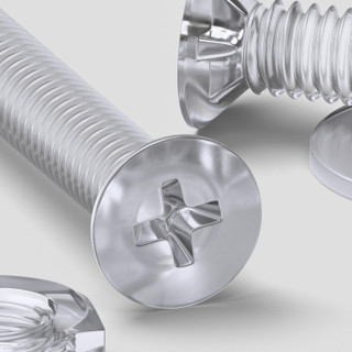 50x Clear Acrylic Countersunk Screws & Bolts M2 x 20 mm, Nuts & Washers