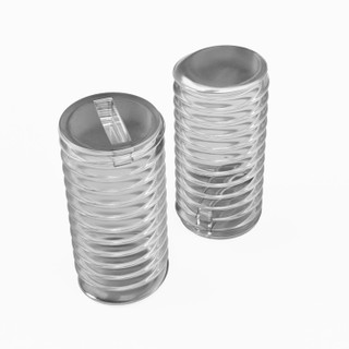 50x Clear Polycarbonate Plastic M5 x 10 mm Slotted Grub Screws, Set Screws