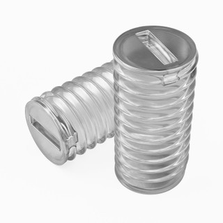 50x Clear Polycarbonate Plastic M6 x 12 mm Slotted Grub Screws, Set Screws