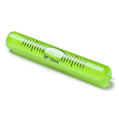 Replacement Level Glass Vial, With Nib, Accurate 70mm x 11mm - Green