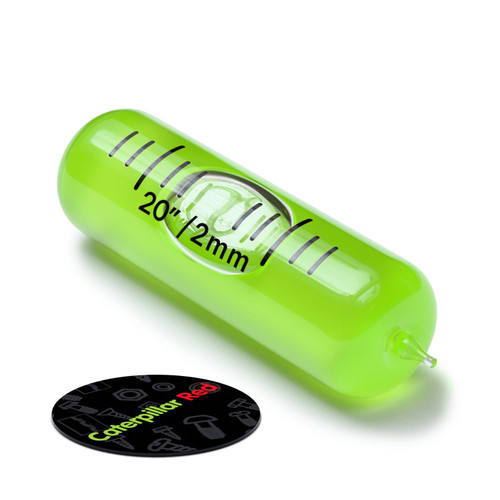 Replacement Level Glass Vial, with nib, 35mm x 11mm - Green