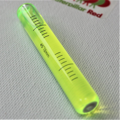 Replacement Level Glass Curved Vial Spirit Bubble Level Green Accurate no Nib Curve