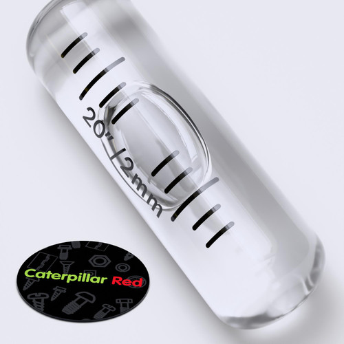 Replacement Level Glass Vial, Spirit Bubble Level, No Nib, 35 mm x 11 mm