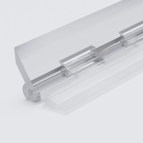 Transparent Clear Plastic Acrylic 300mm 12" Continuous Piano Hinge Hinges