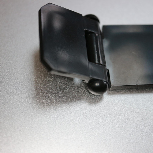 2x Black Acrylic Hasp and Staple Sets 60mm x 27mm x 18mm