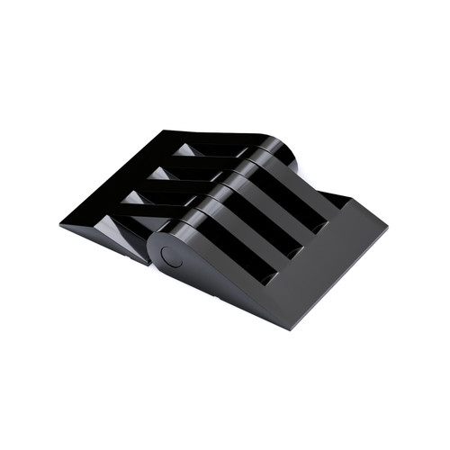 2x Black Acrylic Monster Piano Hinges 33mm x 50mm, Continuous Hinges
