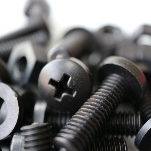 20x Black Pan Head, (PP), M6 x 20mm, Plastic Bolts, Nuts & Washers - Screws 20x Black Pan Head, (PP), M6 x 20mm, Plastic Bolts, Nuts & Washers - Screws