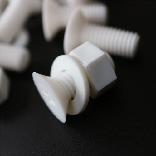 20x White, Countersunk Cross Head, (PP), M8 x 20mm, Plastic Bolts, Nuts & Washers - Screws
