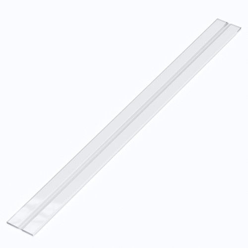 4x Clear 500mm Acrylic / PC Low Profile Flexible Living Hinges, Continuous