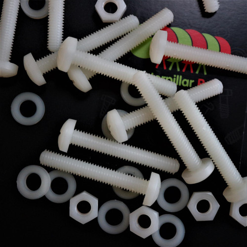 50x Nylon, Pan Cross Head, M6 x 40mm, Plastic Bolts, Nuts & Washers - Screws 50x Nylon, Pan Cross Head, M6 x 40mm, Plastic Bolts, Nuts & Washers - Screws