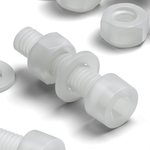 10x PVDF Socket Head M5x20mm Nuts, Bolts & Washers