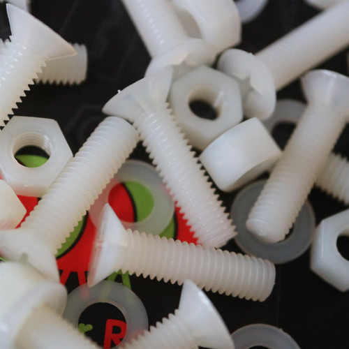 50x Nylon, Countersunk Cross Head, M5 x 20mm, Plastic Bolts, Nuts & Washers - Screws 50x Nylon, Countersunk Cross Head, M5 x 20mm, Plastic Bolts, Nuts & Washers - Screws