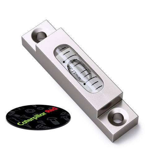 Metal Precision Level Glass Vial, Spirit Bubble Level, 66mm, MGV-661514-CS