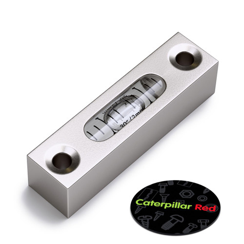 Metal Precision Level Glass Vial, Spirit Bubble Level, 58mm, MGV-581514-CS