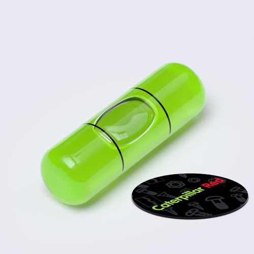 Replacement Level Glass Vial, No Nib, Green, 25mm x 8mm RGV-258-G