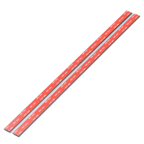 2x 500mm Clear Acrylic Flexible Hinges, Self-Adhesive, No Glue Required