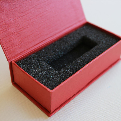 4 x Magnetic, Ruby, USB Presentation Gift Boxes - For Flash Drives, Removable Drives