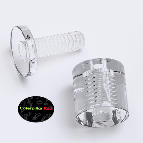 4x Clear Acrylic Standoffs 19x19mm, Sign Spacers, Wall Mount Panel Supports