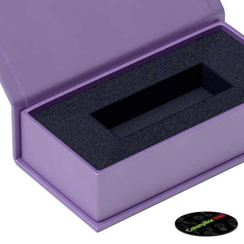4x Magnetic, Light Purple, USB Presentation Gift Boxes - For Flash Drives, Removable Drives