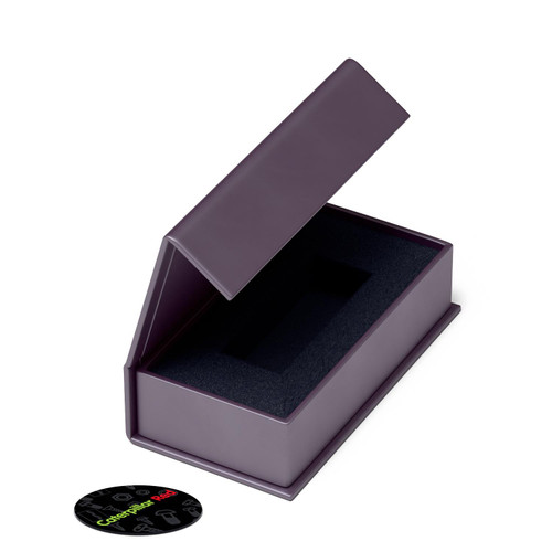 4x Dark Purple Magnetic USB Presentation Gift Boxes, Flash Drives, Wedding