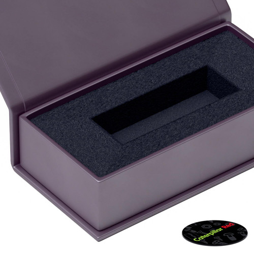 4x Magnetic Dark Purple USB Presentation Gift Boxes - For Flash Drives