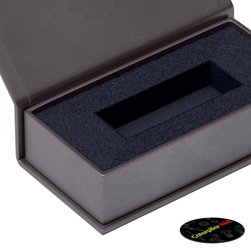4x Charcoal Magnetic USB Presentation Gift Boxes, Flash Drives, Photography