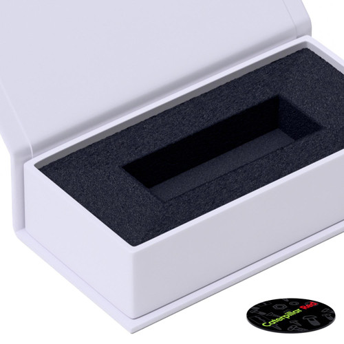 4x Magnetic, White, USB Presentation Gift Boxes - For Flash Drives, Removable Drives