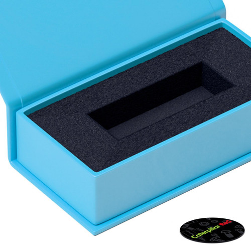 4x Baby Blue Magnetic USB Presentation Gift Boxes, Flash Drives, Wedding