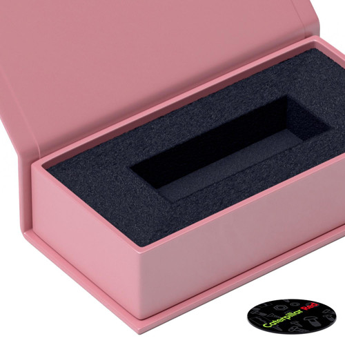 4x Magnetic, Baby Pink, USB Presentation Gift Boxes - For Flash Drives, Removable Drives