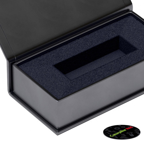 4 x Magnetic, Black, USB Presentation Gift Boxes - For Flash Drives, Removable Drives