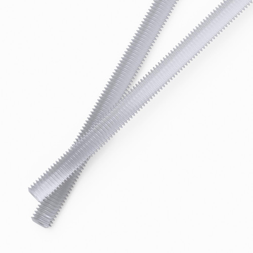 2x M10, 500mm length, Acrylic threaded rods, bars, long allthreads, clear