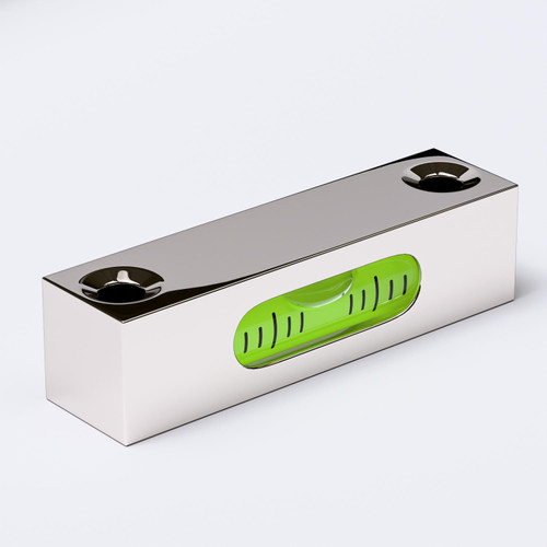 Stainless Steel Precision Level Glass Vial, Spirit Bubble Level, 58 mm